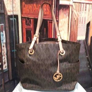 Michael Kors dark brown handbag